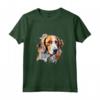 Colorato Americano Foxhound Acquerello Arte Maglietta - Ideale per Appassionati di Cani e Amanti dell'Arte - Acquista Online la Tua Maglietta Foxhound Americana
