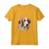 Colorato Americano Foxhound Acquerello Arte Maglietta - Ideale per Appassionati di Cani e Amanti dell'Arte - Acquista Online la Tua Maglietta Foxhound Americana