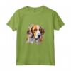 Colorato Americano Foxhound Acquerello Arte Maglietta - Ideale per Appassionati di Cani e Amanti dell'Arte - Acquista Online la Tua Maglietta Foxhound Americana