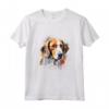 Colorato Americano Foxhound Acquerello Arte Maglietta - Ideale per Appassionati di Cani e Amanti dell'Arte - Acquista Online la Tua Maglietta Foxhound Americana