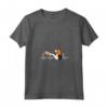 Cane Americano Battito Cardiaco Foxhound - Maglietta con Collo a V per Amanti dei Cani - Abbigliamento Foxhound Inglese