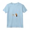 Cane Americano Battito Cardiaco Foxhound - Maglietta con Collo a V per Amanti dei Cani - Abbigliamento Foxhound Inglese