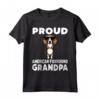 Foxhound Americano Cane American Foxhound Maglietta - Proud American Foxhound Grandpa - Ideale per Nonni Orgogliosi