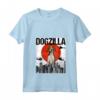 Donna Divertente Vintage Giapponese Dogzilla Americano Foxhound - Maglietta con Collo a V per Amanti dei Cani - Regalo Divertente per Animali Domestici
