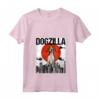 Donna Divertente Vintage Giapponese Dogzilla Americano Foxhound - Maglietta con Collo a V per Amanti dei Cani - Regalo Divertente per Animali Domestici