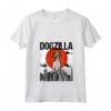 Donna Divertente Vintage Giapponese Dogzilla Americano Foxhound - Maglietta con Collo a V per Amanti dei Cani - Regalo Divertente per Animali Domestici
