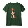 Foxhound americano Maglietta - Design Illustrazione Fedele e Affettuoso - Acquista Online