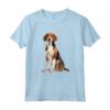 Foxhound americano Maglietta - Design Illustrazione Fedele e Affettuoso - Acquista Online