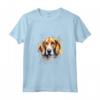 Colorato Americano Foxhound Acquerello Arte Maglietta - Ideale per Amanti dei Cani e dell'Arte