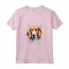 Colorato Americano Foxhound Acquerello Arte Maglietta - Ideale per Amanti dei Cani e dell'Arte