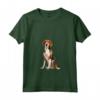 Donna Foxhound americano Maglietta con Collo a V - Design Illustrazione - Ideale per Amanti dei Cani da Caccia