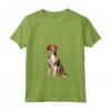 Donna Foxhound americano Maglietta con Collo a V - Design Illustrazione - Ideale per Amanti dei Cani da Caccia