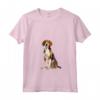 Donna Foxhound americano Maglietta con Collo a V - Design Illustrazione - Ideale per Amanti dei Cani da Caccia