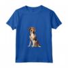 Donna Foxhound americano Maglietta con Collo a V - Design Illustrazione - Ideale per Amanti dei Cani da Caccia