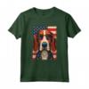 Cane Foxhound Americano 4 Luglio Bandiera Patriottica USA Maglietta - Regalo per Proprietari di Foxhound - Ideale per Festività Americane