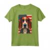 Cane Foxhound Americano 4 Luglio Bandiera Patriottica USA Maglietta - Regalo per Proprietari di Foxhound - Ideale per Festività Americane