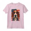Cane Foxhound Americano 4 Luglio Bandiera Patriottica USA Maglietta - Regalo per Proprietari di Foxhound - Ideale per Festività Americane