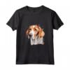 Colorato Americano Foxhound Acquerello Arte Maglietta - Ideale per Amanti dei Cani e dell'Arte