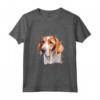 Colorato Americano Foxhound Acquerello Arte Maglietta - Ideale per Amanti dei Cani e dell'Arte