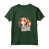 Colorato Americano Foxhound Acquerello Arte Maglietta - Ideale per Amanti dei Cani e dell'Arte
