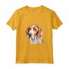 Colorato Americano Foxhound Acquerello Arte Maglietta - Ideale per Amanti dei Cani e dell'Arte