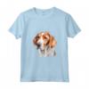 Colorato Americano Foxhound Acquerello Arte Maglietta - Ideale per Amanti dei Cani e dell'Arte