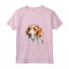 Colorato Americano Foxhound Acquerello Arte Maglietta - Ideale per Amanti dei Cani e dell'Arte