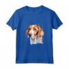 Colorato Americano Foxhound Acquerello Arte Maglietta - Ideale per Amanti dei Cani e dell'Arte