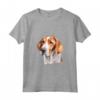 Colorato Americano Foxhound Acquerello Arte Maglietta - Ideale per Amanti dei Cani e dell'Arte