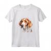 Colorato Americano Foxhound Acquerello Arte Maglietta - Ideale per Amanti dei Cani e dell'Arte