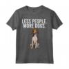 Meno Persona Più Cani Foxhound Americano Maglietta - Regalo Divertente per Amanti dei Cani - Ideale per Introvertiti