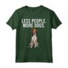 Meno Persona Più Cani Foxhound Americano Maglietta - Regalo Divertente per Amanti dei Cani - Ideale per Introvertiti