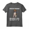 Cani Mi Dendono Felice Foxhound Americano Maglietta - Regalo Divertente per Amanti dei Cani - American Foxhound Makes Me Happy