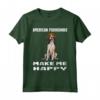 Cani Mi Dendono Felice Foxhound Americano Maglietta - Regalo Divertente per Amanti dei Cani - American Foxhound Makes Me Happy