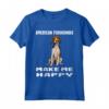 Cani Mi Dendono Felice Foxhound Americano Maglietta - Regalo Divertente per Amanti dei Cani - American Foxhound Makes Me Happy
