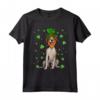 Foxhound Americano Cleve San Patrizio Maglietta - St Patricks Day American Foxhound Dog Shamrock - Ideale per Amanti dei Cani