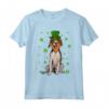 Foxhound Americano Cleve San Patrizio Maglietta - St Patricks Day American Foxhound Dog Shamrock - Ideale per Amanti dei Cani