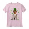 Foxhound Americano Cleve San Patrizio Maglietta - St Patricks Day American Foxhound Dog Shamrock - Ideale per Amanti dei Cani