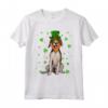 Foxhound Americano Cleve San Patrizio Maglietta - St Patricks Day American Foxhound Dog Shamrock - Ideale per Amanti dei Cani
