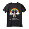 Arcobaleno Mágico Unicorno Foxhound Americano Maglietta - Regalo Divertente per Amanti dei Cani - Trust Me I'm A Unicorn Dog