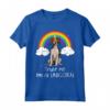 Arcobaleno Mágico Unicorno Foxhound Americano Maglietta - Regalo Divertente per Amanti dei Cani - Trust Me I'm A Unicorn Dog