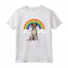 Arcobaleno Mágico Unicorno Foxhound Americano Maglietta - Regalo Divertente per Amanti dei Cani - Trust Me I'm A Unicorn Dog