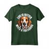 La Vita è Migliore con un Cucciolo di Cane Foxhound Americano - Foxhound Maglietta per Amanti dei Cani - Regalo di Natale o Compleanno