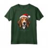 Cane Foxhound Americano Divertente - Woofy Natale Design Semplice Maglietta - Regalo per Amanti del Cane durante le Festività