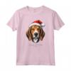 Cane Foxhound Americano Divertente - Woofy Natale Design Semplice Maglietta - Regalo per Amanti del Cane durante le Festività