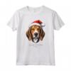Cane Foxhound Americano Divertente - Woofy Natale Design Semplice Maglietta - Regalo per Amanti del Cane durante le Festività