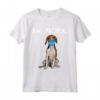 Cane Foxhound Americano sollevando una maschera Maglietta - Design Divertente per Amanti dei Cani - Regalo Originale per Proprietari di Animali