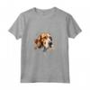 Colorato Americano Foxhound Acquerello Arte Maglietta - Ideale per Amanti degli Animali e Artisti - Acquista Online