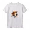 Colorato Americano Foxhound Acquerello Arte Maglietta - Ideale per Amanti degli Animali e Artisti - Acquista Online