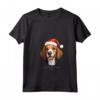 Cane Foxhound americano divertente Woofy Natale - Maglietta con Collo a V per Amanti dei Cani - Regalo Perfetto per Natale